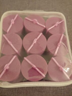 Women's Purple Big Curl Foam Rolls Set Of 9